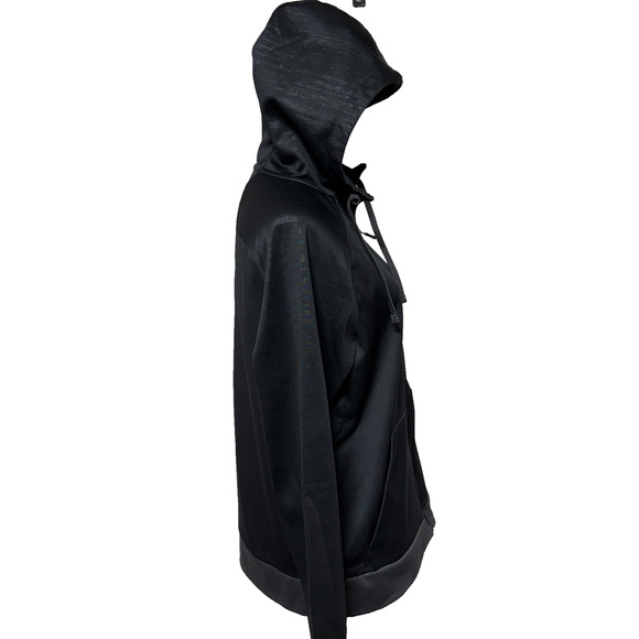 Nike Jacket Womens Medium Black Therma Fit Full Zip Hooded Drawstring Outdoors - Picture 7 of 12